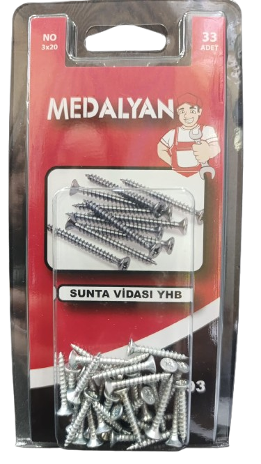 DL-93 3X20 SUNTA VİDASI (MEDALYAN SET)